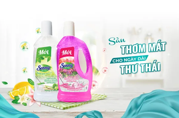 Lau Sàn Thả Ga, Hương Spa Về Nhà| Nước lau sàn thiên nhiên Senny