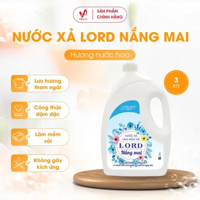 Nước Xả Làm Mềm Vải Lord Hương Nắng Mai 3kg