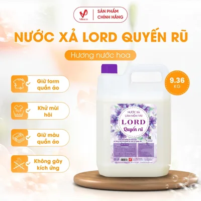 Nước Xả Làm Mềm Vải Lord Hương Quyến Rũ 9.36Kg