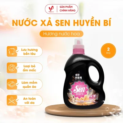Nước Xả Làm Mềm Vài Sen Huyền Bí Hương Nước Hoa 2Kg