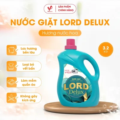 Nước Giặt Lord Delux Hương Nước Hoa Pháp 3.2Kg