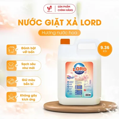 Nước Giặt LORD Công Thức Mới Hương Nước Hoa 9.36Kg
