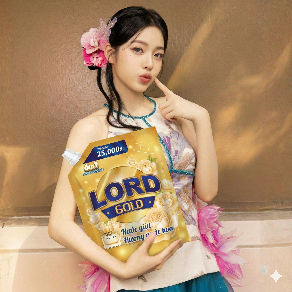 Nước giặt Lord Gold hương nước hoa quyến rũ 