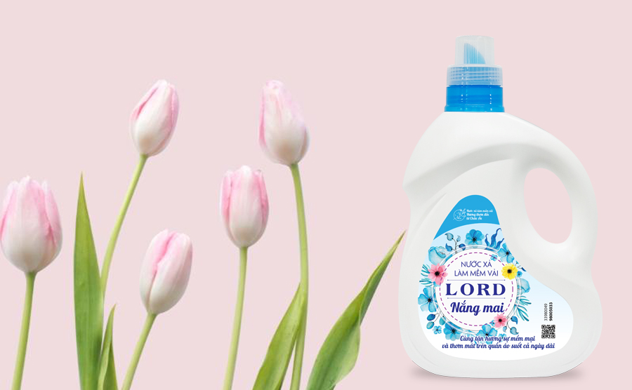 Nước xả vải Lord hương nắng mai - Ngăn bạc màu & ngừa sờn vải hiệu quả