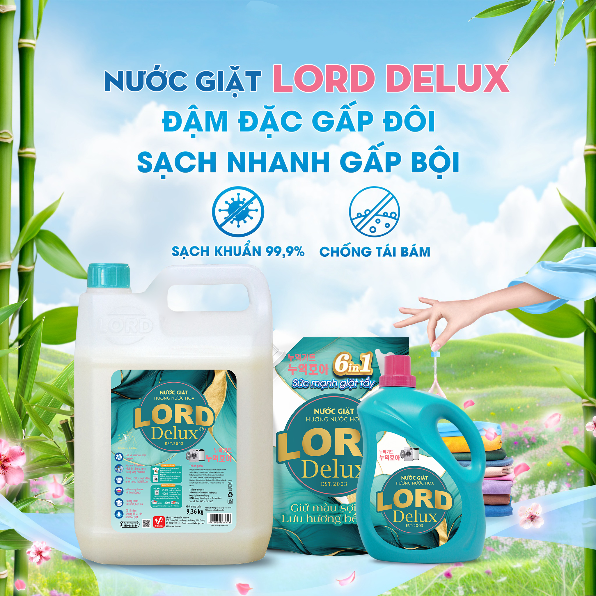 Giặt Mỗi Ngày – Thơm Như Mới Với Lord Delux Hương Nước Hoa  
