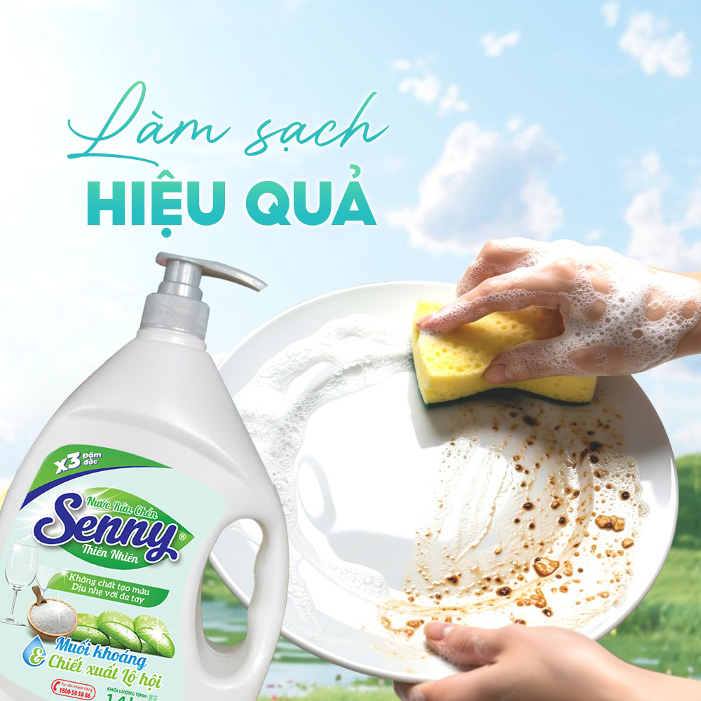 Tinh Chất Nước Rửa Chén Senny Lô Hội – Giải Pháp Làm Sạch Tự Nhiên Cho Mọi Căn Bếp