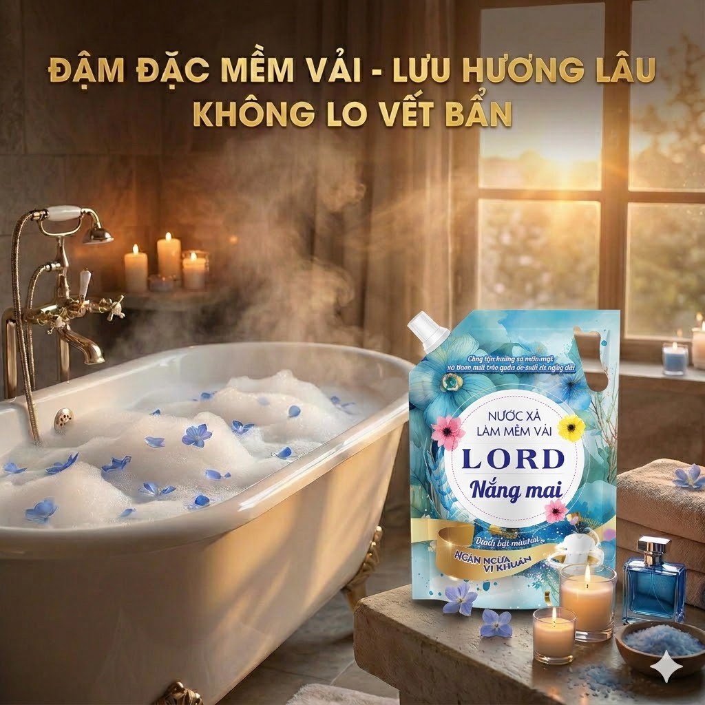 Lord Nắng Mai Đậm Đặc – Bí Quyết Cho Quần Áo Thơm Lâu, Mềm Mại Suốt Ngày