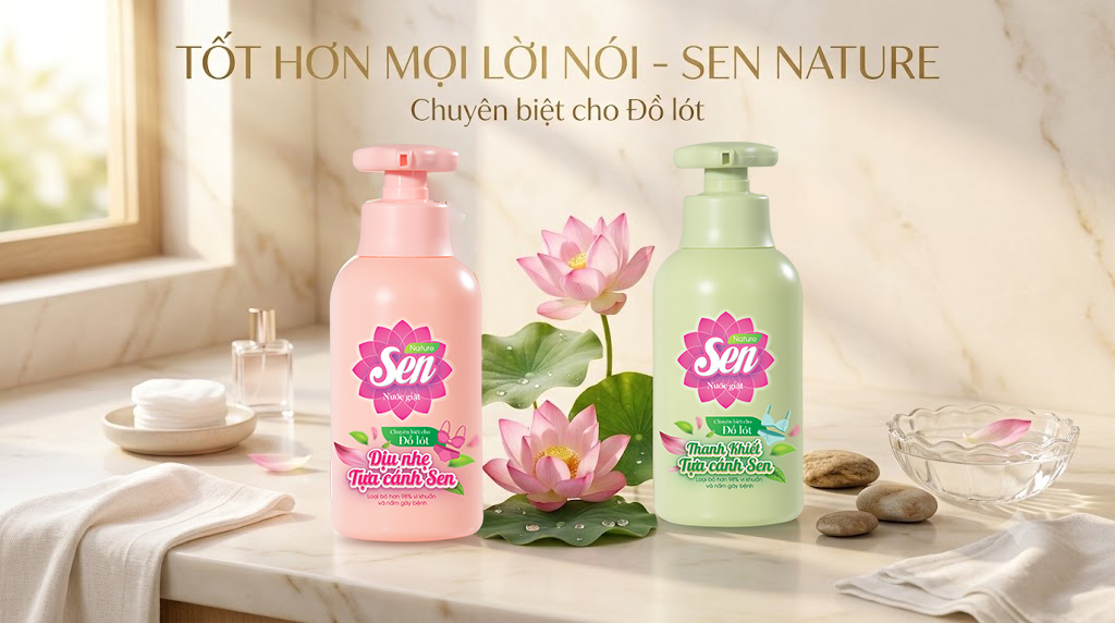 Nước Giặt Đồ Lót Sen – Chăm Sóc Điều Thầm Kín, Cho Chị Em Luôn Thơm Tho, Thoáng Sạch