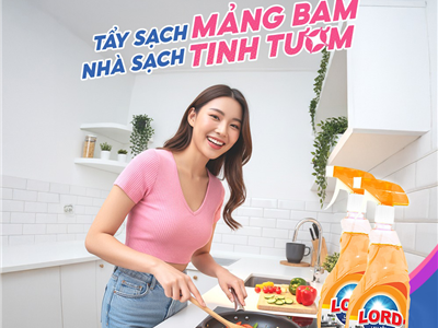 Nước Lau Bếp Lord: Làm Sạch Nhanh – Khử Mùi – Hương Chanh Tự nhiên 