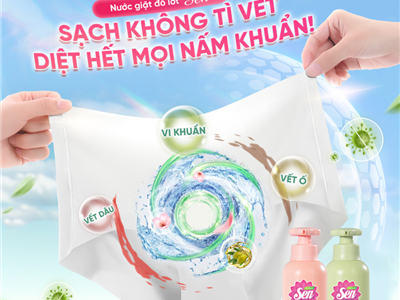 Đồ Lót Luôn Sạch Thơm, Êm Dịu Nhờ Nước Giặt Chuyên Biệt Sen 
