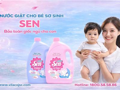 Nước Giặt Cho Bé Sơ Sinh Sen – Dịu Nhẹ Cho Làn Da Nhạy Cảm Của Bé