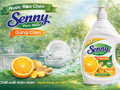 Rửa Chén Nhàn Hơn Mỗi Ngày Nhờ Senny Gừng Cam – Giải Pháp Cho Nội Trợ Hiện Đại