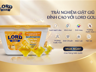 Viên Giặt Lord Gold Hương Nước Hoa – Xu Hướng Giặt Giũ Hiện Đại Cho Gia Đình Việt