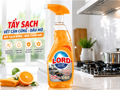 Nước Lau Bếp Lord Hương Chanh: 